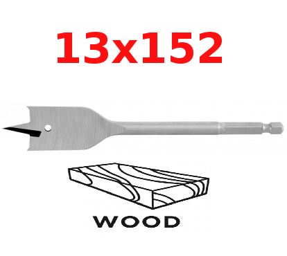 Wiertło do drewna łopatkowe 13x152 Graphite 57H219