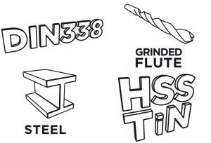 Wiertło HSSTiN do metalu 3,1 Graphite 57H121